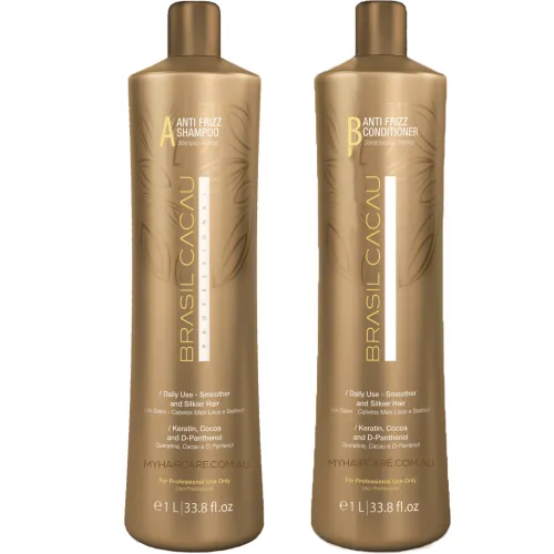 Keratin Anti-Frizz Shampoo & Conditioner 1 Litre Duo 2 x 1000ml